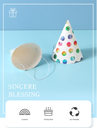 Colorful Letters Birthday Cap(6 Count)(16cm)