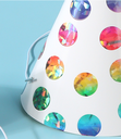 Colorful Letters Birthday Cap(6 Count)(16cm)