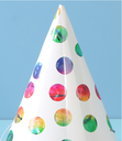 Colorful Letters Birthday Cap(6 Count)(16cm)