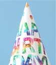 Colorful Letters Birthday Cap(6 Count)(21cm)