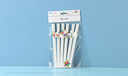 Colorful Star Decoration Paper Straw(12 Count)