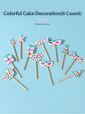 Colorful Cake Decoration(6 Count)