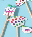 Colorful Cake Decoration(6 Count)