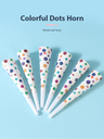 Colorful Dots Horn(6 Count)