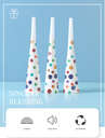 Colorful Dots Horn(6 Count)