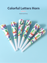 Colorful Letters Horn(6 Count)