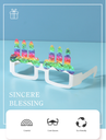 Colorful Candle Creative Glasses(6 Count)