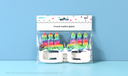 Colorful Candle Creative Glasses(6 Count)
