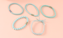 Simple Knitting Hair Tie Set of 5 Pieces