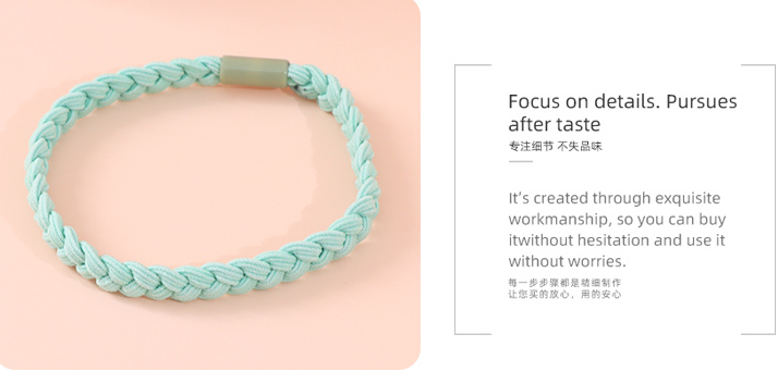 Simple Knitting Hair Tie Set of 5 Pieces