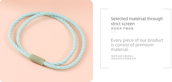 Simple Knitting Hair Tie Set of 5 Pieces