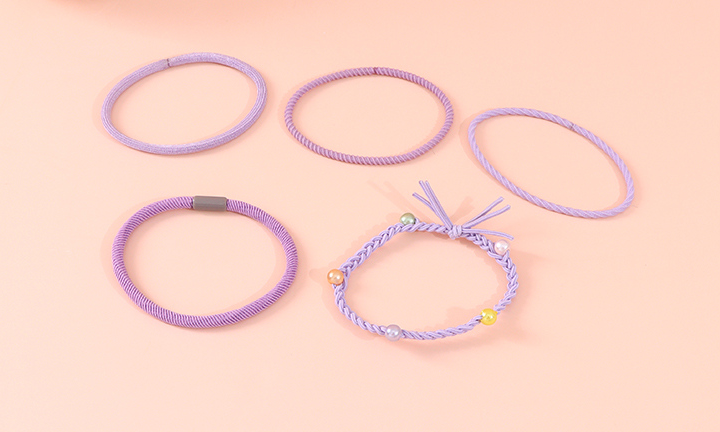 Stylish Simple Hair Tie Set of 5 Pieces