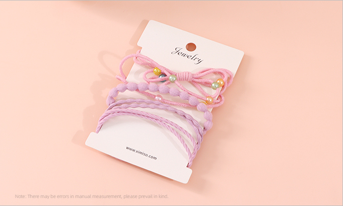 Stylish Basic Elastic Hair Tie Set of 5 Pieces