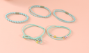 Stylish Basic Elastic Hair Tie Set of 5 Pieces