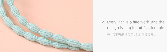 Stylish Basic Elastic Hair Tie Set of 5 Pieces