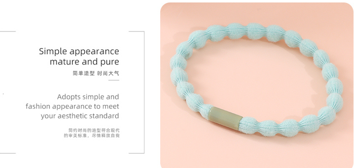Stylish Basic Elastic Hair Tie Set of 5 Pieces