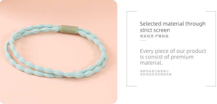 Stylish Basic Elastic Hair Tie Set of 5 Pieces