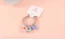 Simple Fabric Label Twist Hair Tie 5 Pieces