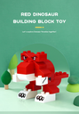 Red Dinosaur Building Block Toy(1050)