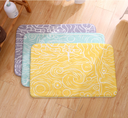 Famous Painting Series Flocking Printing Floor Mat