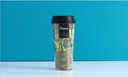 Famous Painting Series Double Layers Anti-scald Plastic Coffee Cup 520ml/17.5fl.oz.(Sunflower)