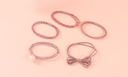 Elegant Knot Bow Hair Tie Set of 5 PCS