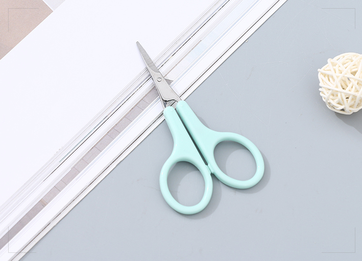 Pointed Plastic Handle Manicure Scissors