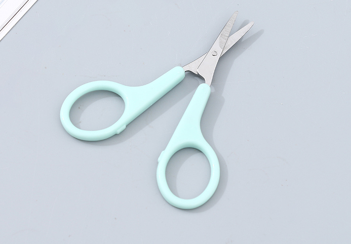 Pointed Plastic Handle Manicure Scissors