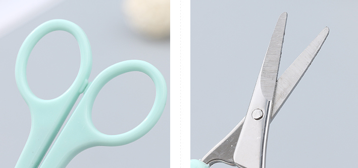Pointed Plastic Handle Manicure Scissors