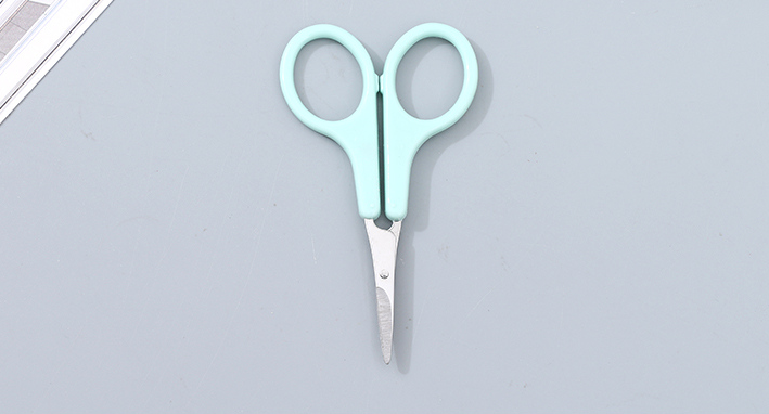 Pointed Plastic Handle Manicure Scissors