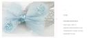 Snow Collection Mesh Bowknot Snowflake Hairband for Kids