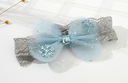 Snow Collection Mesh Bowknot Snowflake Hairband for Kids