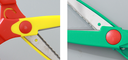 Contrast Color Series Pinking Shears with 1 Extra Pair of Pinking Shears Blades