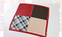 Small Kitten Square Scarf (Burgundy)