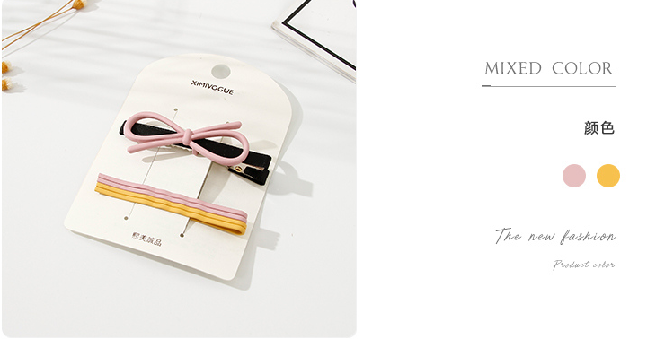 Hollow Bow Knot Hair Clip Set