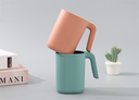 Square Contrasting Color Toothbrushing Gargle Cup