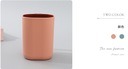 Square Contrasting Color Toothbrushing Gargle Cup