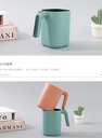 Square Contrasting Color Toothbrushing Gargle Cup