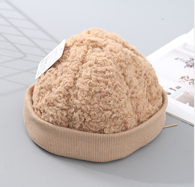 Trendy Plush Hat for Children (Khaki)