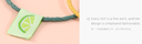 Simple Fabric Label Screw Thread Shaped Hair Tie 5 Pieces