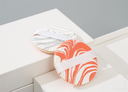 Dual Color Cushion Puffs (Salmon and Marble Patterns)