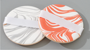 Dual Color Cushion Puffs (Salmon and Marble Patterns)