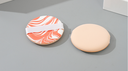 Dual Color Cushion Puffs (Salmon and Marble Patterns)