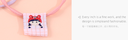 Simple Fabric Label Dotted Hair Tie 5 Pieces