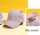 Lovely Striped Deer Ears Baseball Cap for Kids
