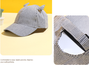 Lovely Striped Deer Ears Baseball Cap for Kids