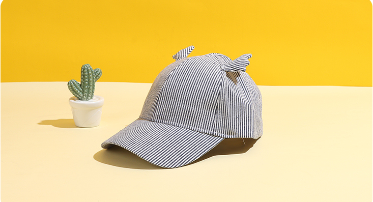 Lovely Striped Deer Ears Baseball Cap for Kids