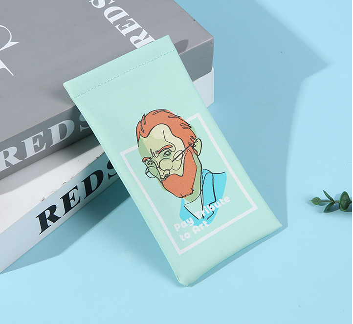 Famous Painting Series Glasses Pouch(Short Hair Men)
