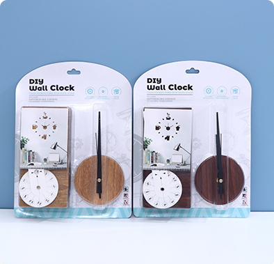 Wooden Grain DIY Wall Clock – Wood Colour/Walnut Colour