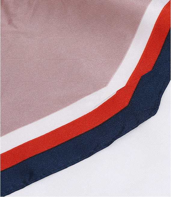 Classic Colour-Blocked Rhombus Neckerchief